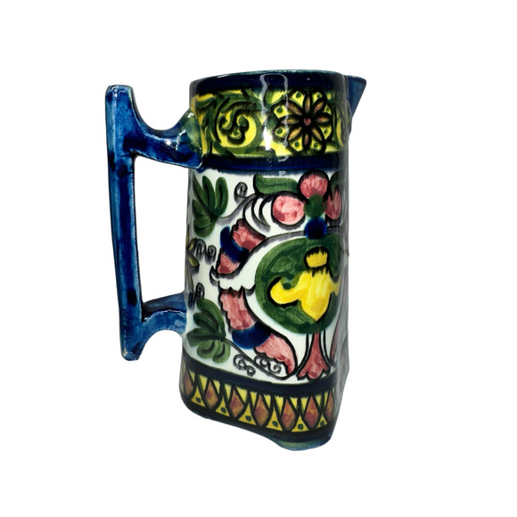 Beautiful! Handmade and Handpainted Pitcher from Spain - Picture 9 of 10